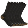 Carhartt Men's SC1136M Midweight Crew Sock 6-Pack