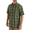 Carhartt 103551 Men's Big & Tall Essential Plaid Open Collar Short Sleeve Shirt