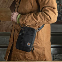 Carhartt B0000396 Unisex Nylon Duck Crossbody Wallet Water Resistant Wallet with Adjustable Crossbody Strap