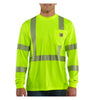 Carhartt 100496 Men's Force High-Visibility Long-Sleeve Class 3 T-Shirt