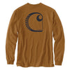 Carhartt 106363 Men's Relaxed Fit Heavyweight Long-Sleeve Pocket C Graphic T-Sh - 2X-Large Regular - Carhartt Brown