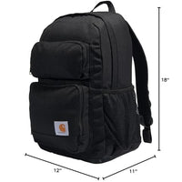 Carhartt B0000532 27l Classic Single-Compartment Backpack, Durable Pack with Laptop Sleeve and Duravax Abrasion Resistant Base, Brown