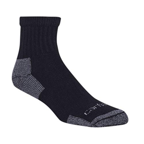 Carhartt SQ6103M mens Midweight Cotton Blend Quarter Sock 3 Pack