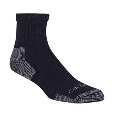 Carhartt SQ6103M mens Midweight Cotton Blend Quarter Sock 3 Pack