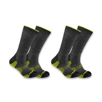 Carhartt SB2072M Men's Midweight Synthetic-Wool Blend Boot Sock 2-Pack