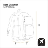 Carhartt B0000535 28l Dual-Compartment Backpack, Durable Pack with Laptop Sleeve and Duravax Abrasion Resistant Base