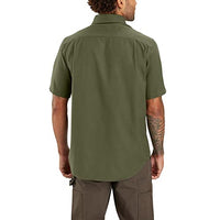 Carhartt 103555 Men's Rugged Flex Relaxed Fit Midweight Canvas Short-Sleeve Shirt