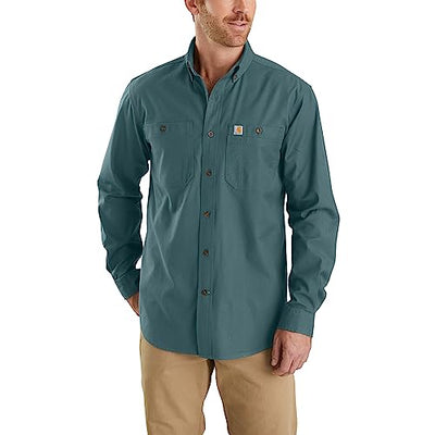 Carhartt 103554 Men's Rugged Flex Relaxed Fit Midweight Canvas Long-Sleeve Shirt