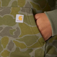 Carhartt 107267 Women's Relaxed Fit Midweight Logo Sleeve Graphic Printed Sweatshirt