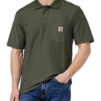Carhartt Men's Loose Fit Midweight Short-Sleeve Pocket Polo