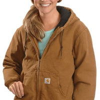 Carhartt 104053 Women's Lined Sandstone Active Jacket Wj130