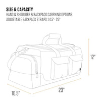 Carhartt B0000499 40l Utility Duffel, Heavy-Duty Gear Bag for Jobsite, Gym, & Travel
