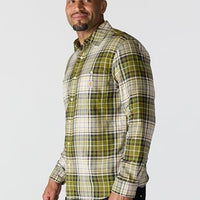 Carhartt Mens Rugged Flex Relaxed Fit Lightweight Long-Sleeve Plaid Shirt