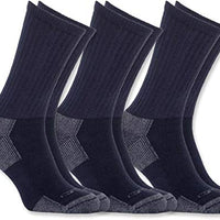 Carhartt SC6203M Men's Standard AllSeason Cotton Crew Work Socks 3 Pair Pack