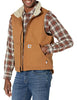 Carhartt 104981 Men's Big & Tall Flame Resistant Relaxed Fit Duck Sherpa-Lined Mock Neck Vest