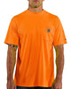 Carhartt 100493 Men's Force Relaxed Color Enhanced T-Shirt, Brite Orange, 3X-Large