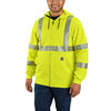 Carhartt 105786 Men's Flame Resistant High-Visibility Force Loose Fit Midweight Full-Zip Class 3 Sweatshirt