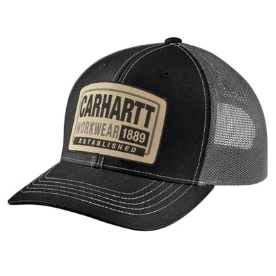 Carhartt Men's Canvas Mesh-Back Workwear Patch Cap
