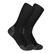 Carhartt SC9902M Men's Midweight Synthetic-Wool Blend Crew Sock 2 Pack