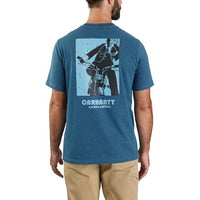 Carhartt 106147 Men's Big & Tall Relaxed Fit Heavyweight Short-Sleeve Pocket Motorcycle Graphic T-Shirt