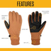 Carhartt A622 Men's Wind Fighter Thermal-Lined Fleece Touch-Sensitive Knit Cuff Glove