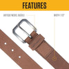 Carhartt A0005502 Men's Casual Rugged Saddle Leather Belts