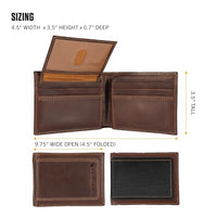 Carhartt B0000214 Men's Rugged Leather Triple Stitch Wallets, Available in Multiple Styles