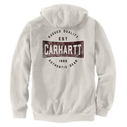 Carhartt 105021 Men's Loose Fit Midweight Full-Zip Hooded Authentic Gear Graphi - 2X-Large Regular - Malt