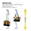 Carhartt Classic Vertical Open Tote Bag, Durable Water Repellent Material W/Hand and Shoulder Straps