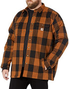 Carhartt 104911 Men's Relaxed Fit Heavyweight Flannel Sherpa-Lined Shirt Jacket