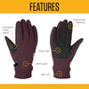 Carhartt WA622 Women's Wind Fighter Thermal-lined Fleece Touch-sensitive Knit Cuff Glove