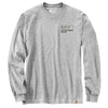 Carhartt 105423 Men's Relaxed Fit Heavyweight Long-Sleeve Crafted Graphic T-Shi - X-Large Regular - Heather Gray
