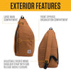 Carhartt B0000510 Durable Sling Bag, Crossbody Backpack with Side Release Buckle, Tablet Sleeve and Adjustable Strap