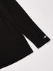 Force Relaxed Fit Long Sleeve Quarter Zip Pocket T-Shirt Black