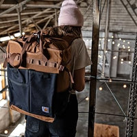 Carhartt B0000419 28l Nylon Cinch-top Convertible Tote, Durable Adjustable Backpack Straps and Laptop Sleeve