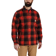 PR ONLY Carhartt 105939 Men's Relaxed Fit Flannel Sherpa-Lined Shirt Jac