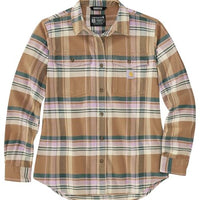 Carhartt 106447 Women's Tencel Fiber Series Relaxed Fit Long-Sleeve Flannel Shirt