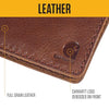 Carhartt B0000651 Mens Full Grain Patina Leather Wallets, Bifold, and Front Pocket Options