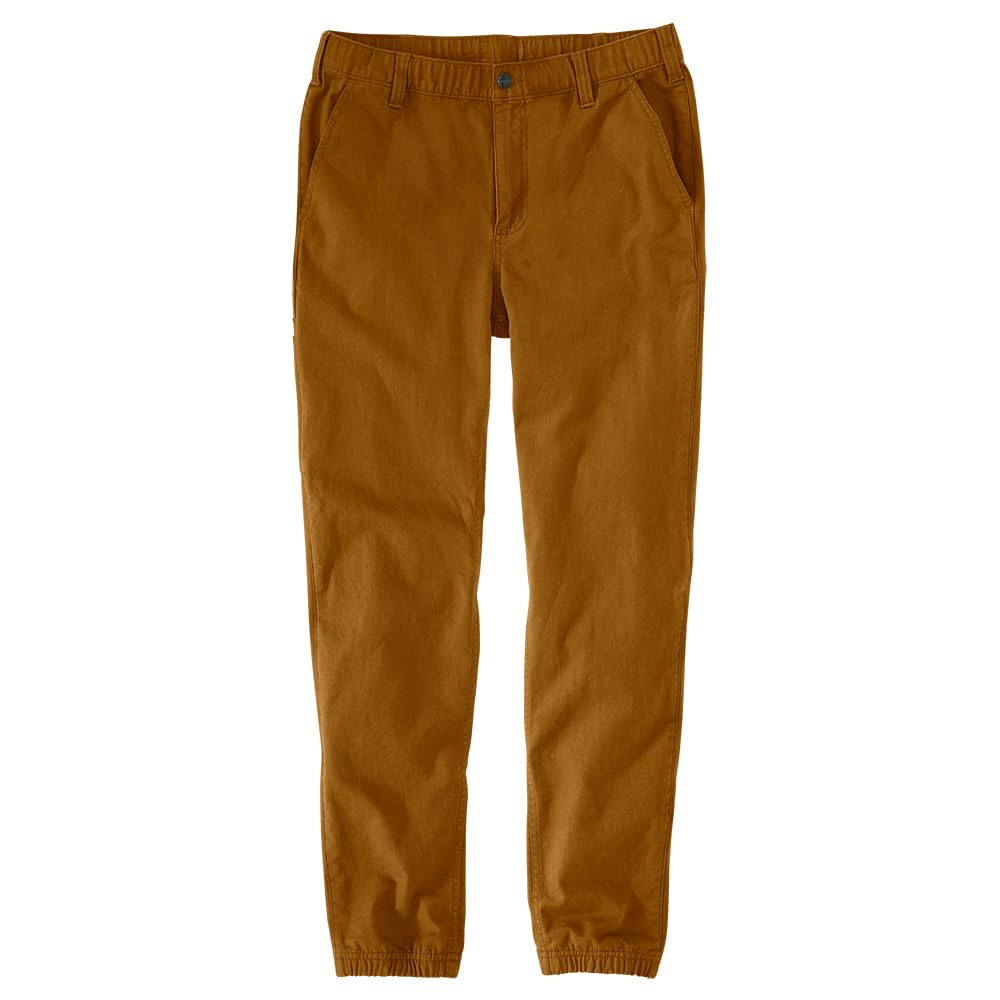 Carhartt 106889 Men's Rugged Flex® Relaxed Fit Canvas Jogger Pant - 42W x Regular - Carhartt Brown