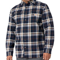 Carhartt 106356 Men's Loose Fit Heavyweight Flannel Long-Sleeve Plaid Shirt