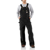 Carhartt 106671 Men's Loose Fit Firm Duck Bib Overall, Black, 42W x 34L