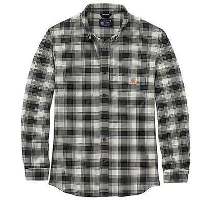 Carhartt 105945 Men's Rugged Flex® Relaxed Fit Midweight Flannel Long-S -Large Regular