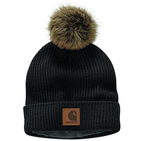 Carhartt 104401 Men's Knit Fleece Lined Pom Hat