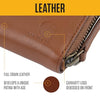 Carhartt B000059 Womens Casual Full Grain Leather Wallets, Multiple Card and Cash Compartments for Easy Access