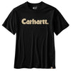 Carhartt 107046 Men's Irvine Relaxed Logo T-Shirt, Black, X-Large Tall
