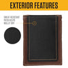 Carhartt B0000214 Men's Rugged Leather Triple Stitch Wallets, Available in Multiple Styles