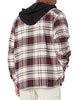 PR ONLY Carhartt 105938 Men's Rugged Flex Relaxed Fit Flannel Fleece Lined Hooded Shirt Jac