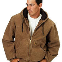 Carhartt 104050 Men's Big & Tall Quilted Flannel-Lined Sandstone Active Jacket