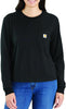 Carhartt 106121 Women's TENCEL™ Fiber Series Loose Fit Lightweight Long-Sleeve Crewneck Pocket T-Shirt