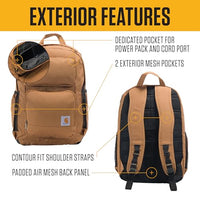 Carhartt B0000535 28l Dual-Compartment Backpack, Durable Pack with Laptop Sleeve and Duravax Abrasion Resistant Base